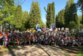 В волховском парке 40-летия ВЛКСМ прошёл забег «Зелёный старт»